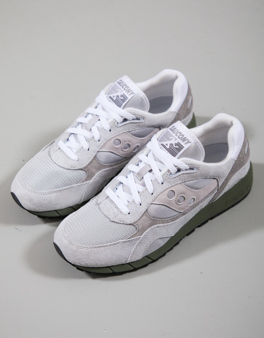 Saucony Shadow 6000 Trainers Grey/Green