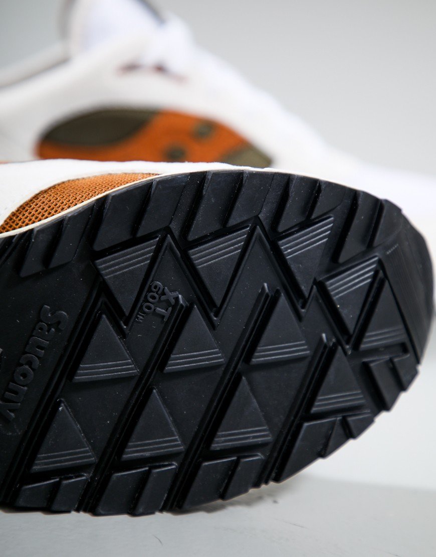 Saucony Shadow 6000 Trainers White/Brown