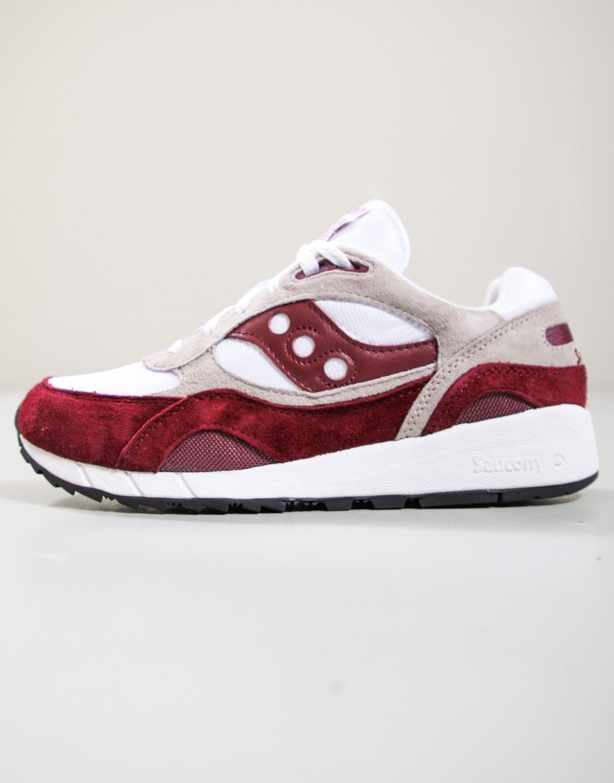Saucony Shadow 6000 Trainers White/Red