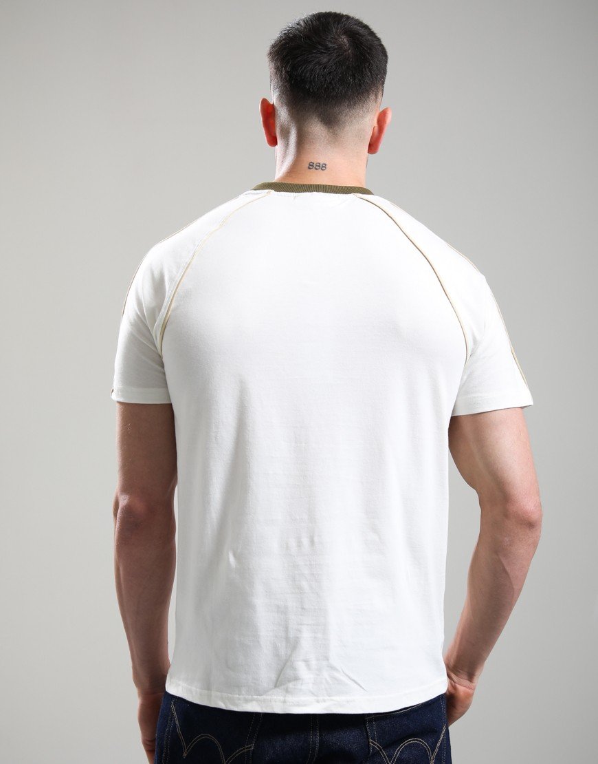 Sergio Tacchini Ghibli Davis T-Shirt Gardenia/Dark Olive/Mojave Desert