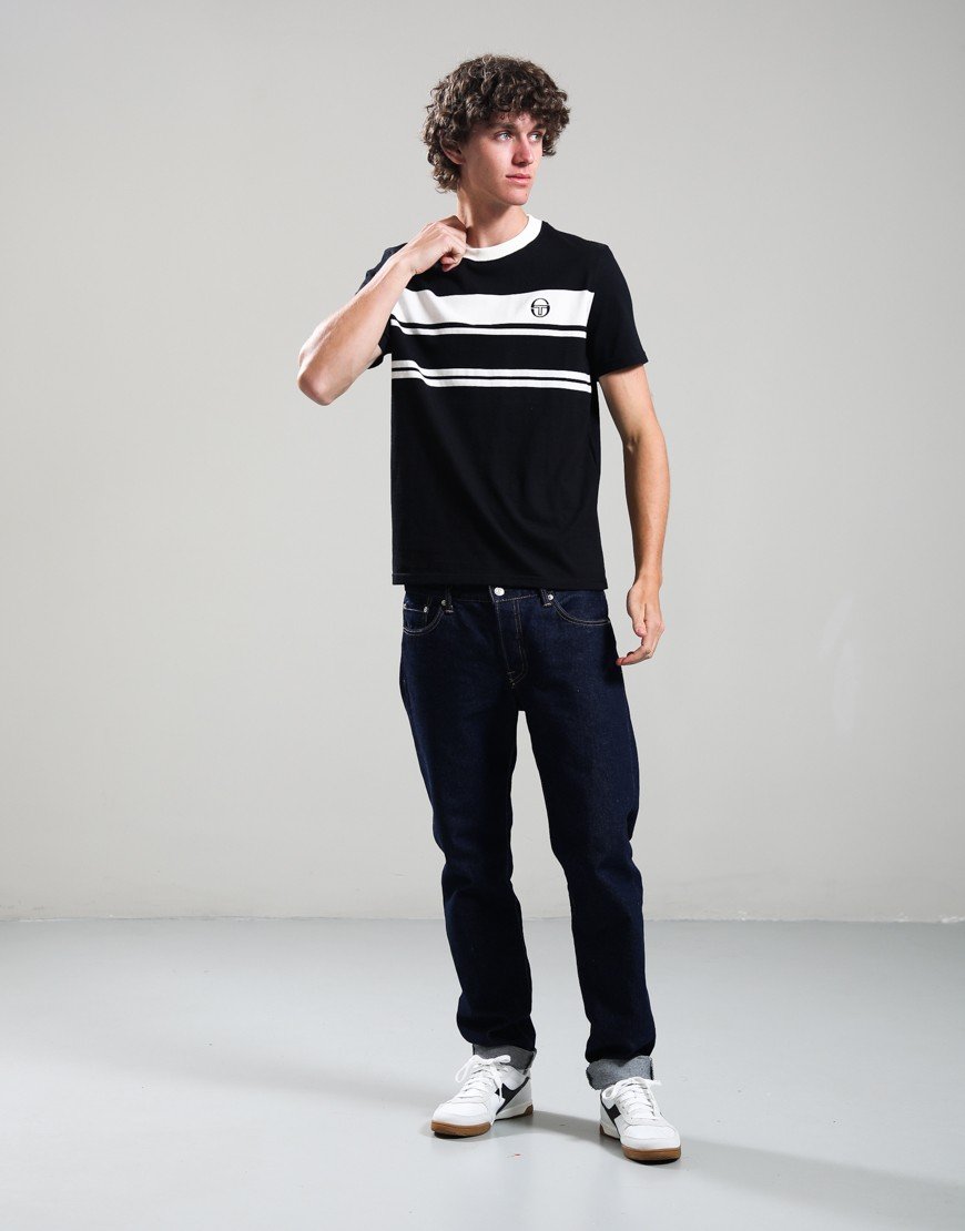 Sergio Tacchini Dallarindo T-Shirt Black/Gardenia