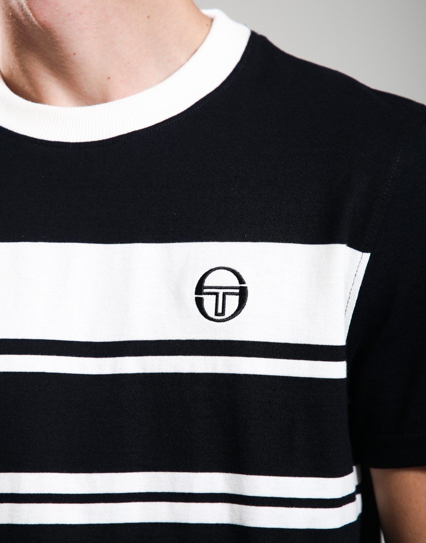 Sergio Tacchini Dallarindo T-Shirt Black/Gardenia