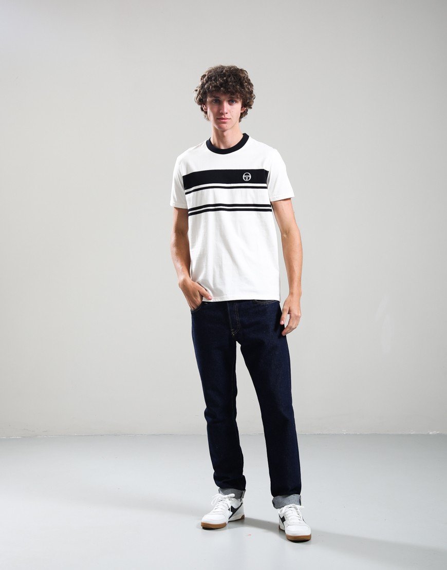 Sergio Tacchini Dallarindo T-Shirt Gardenia/Black