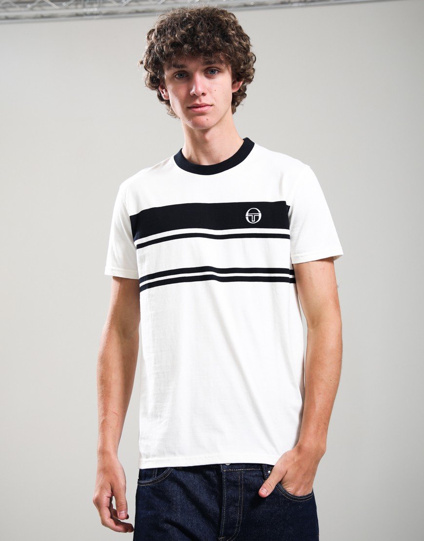 Sergio Tacchini Dallarindo T-Shirt Gardenia/Black