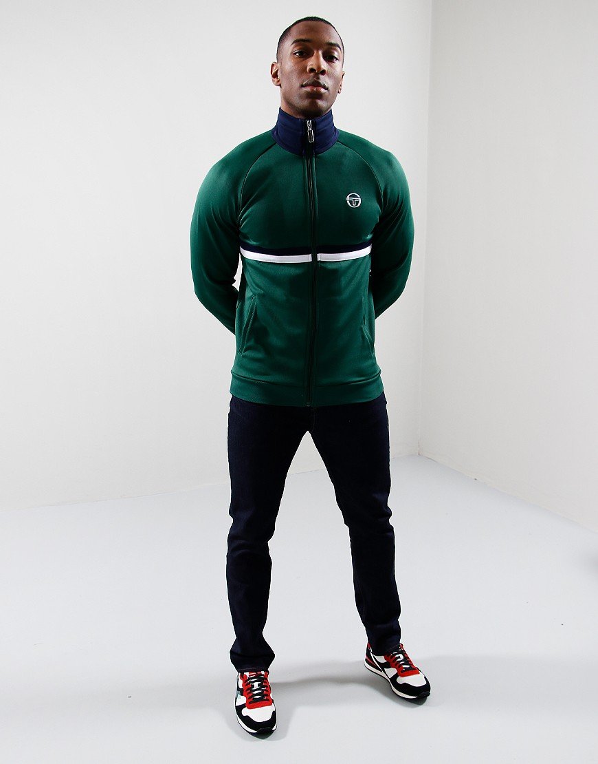 Sergio Tacchini Dallas Track Top Dark Green/Maritime