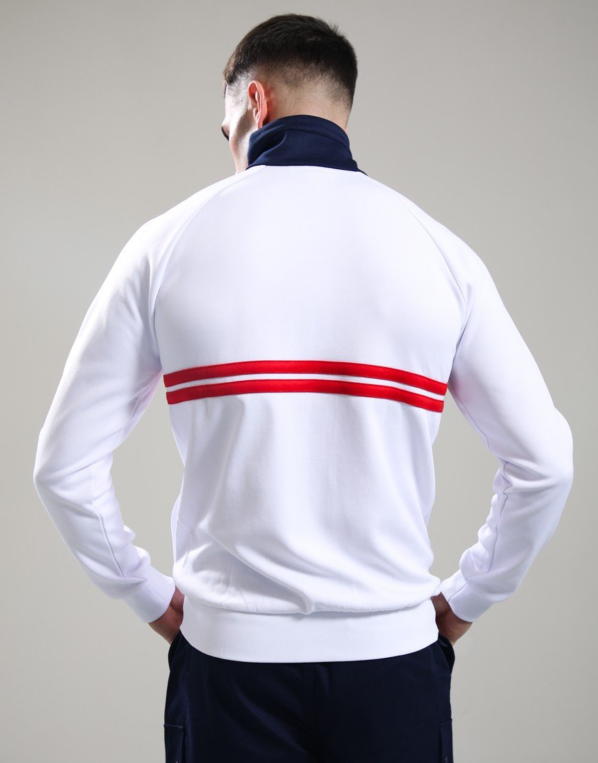 Sergio Tacchini Dallas Track Top White/Maritime Blue/Adrenaline Rush