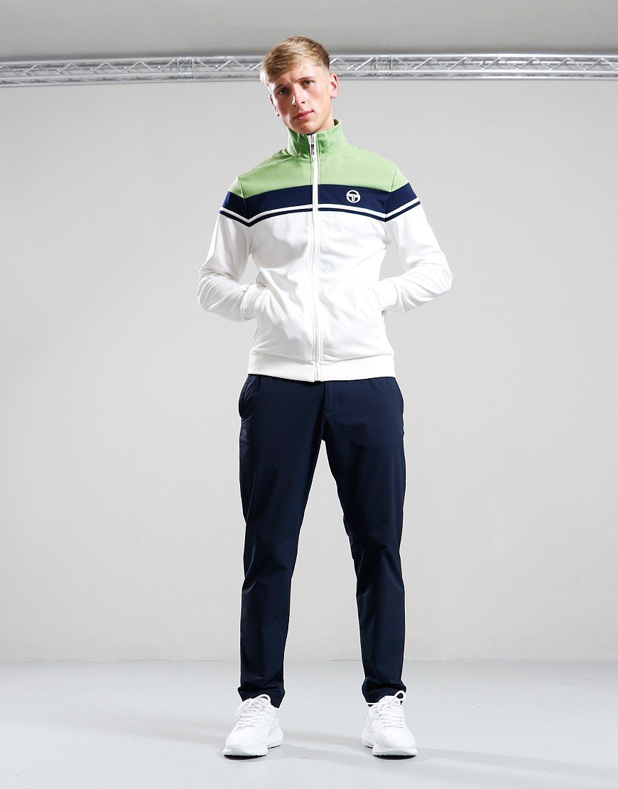 Sergio Tacchini Damarindo Track Top Gardenia/Green/Blue