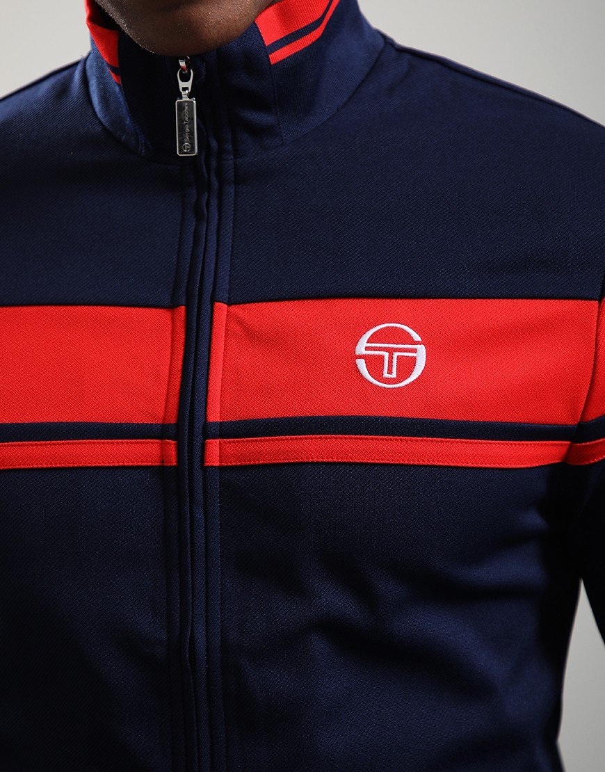 Sergio Tacchini Damarindo Track Top Maritime Blue/Adrenaline