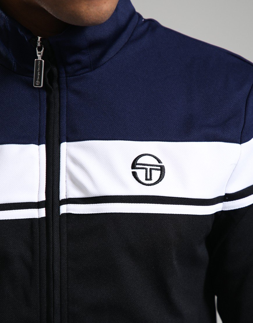 Sergio Tacchini Damarindo Track Top Maritime Blue/White/Black