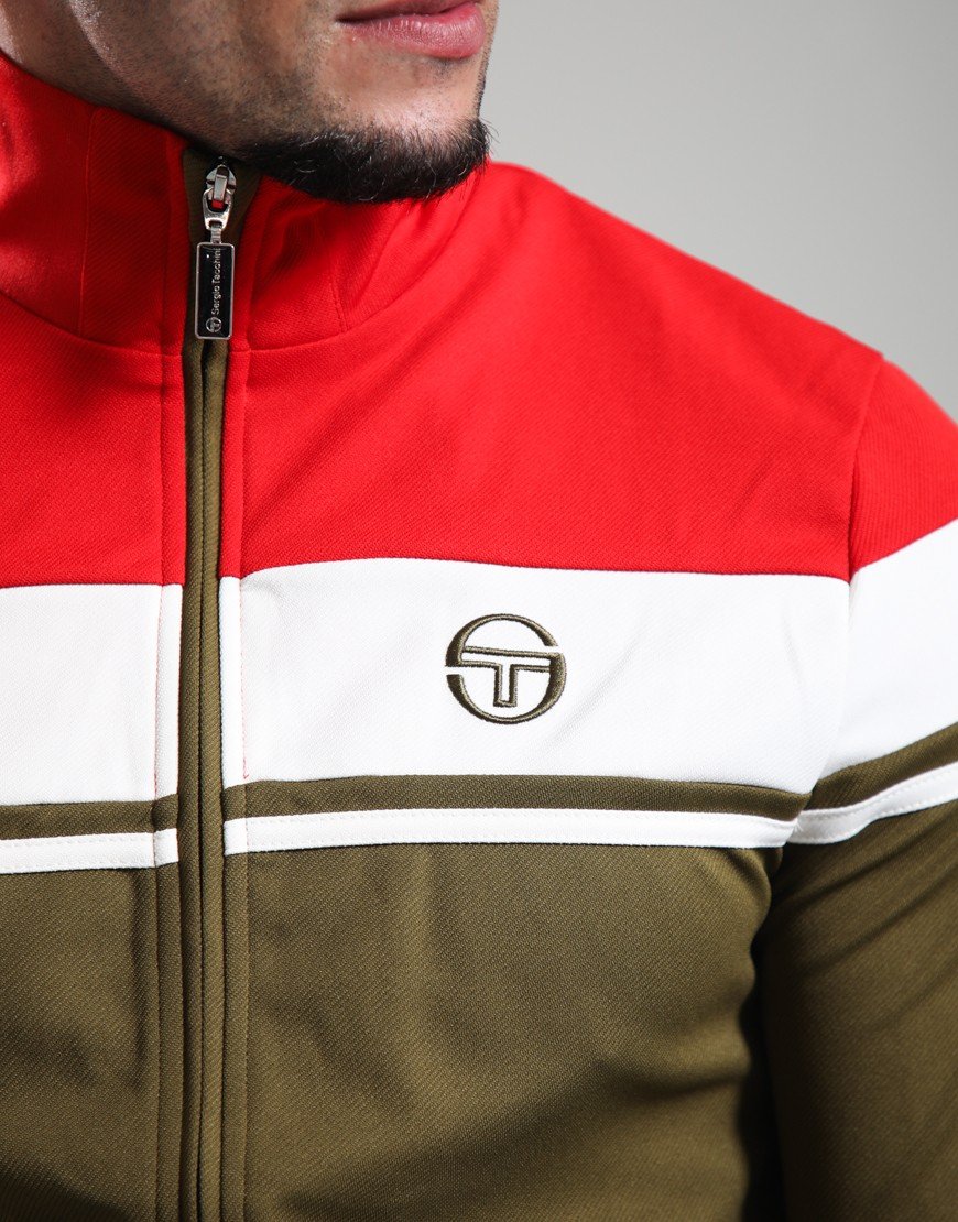 Sergio Tacchini Damarindo Track Top Adrenaline Rush/Gardenia/Dark Olive