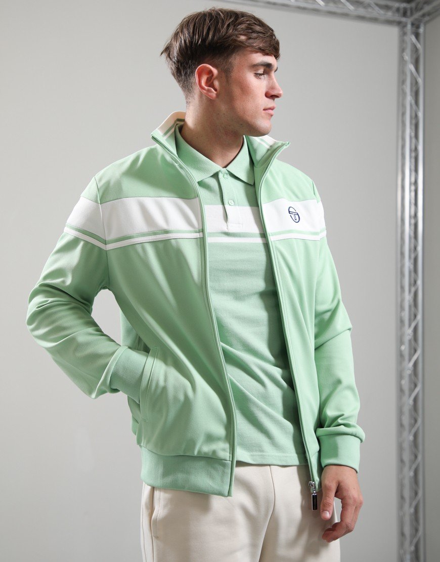Sergio Tacchini Damarindo Track Top Quiet Green/Gardenia