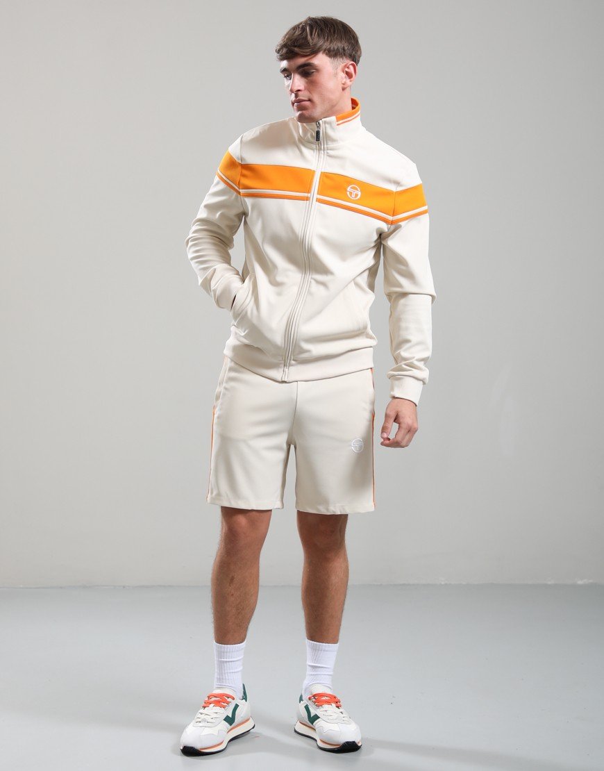 Sergio Tacchini Damarindo Track Top Sandshell/Orange Pepper