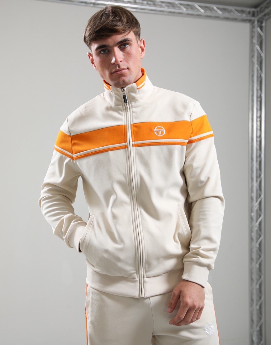 Sergio Tacchini Damarindo Track Top Sandshell/Orange Pepper
