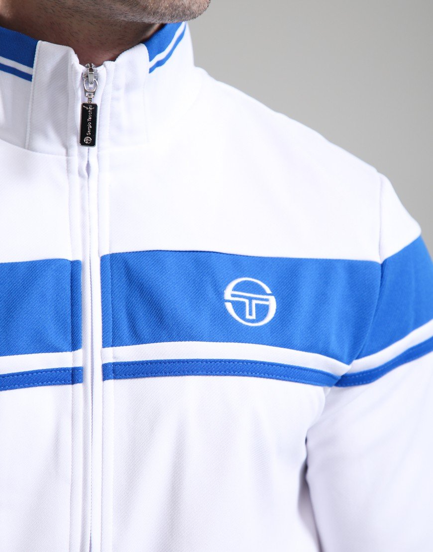 Sergio Tacchini Damarindo Track Top White/Princess Blue