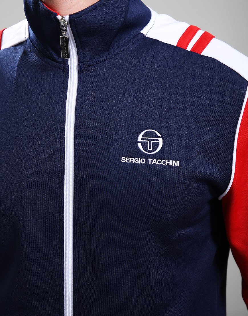 Sergio Tacchini Drive Track Top Maritime Blue/Adrenaline