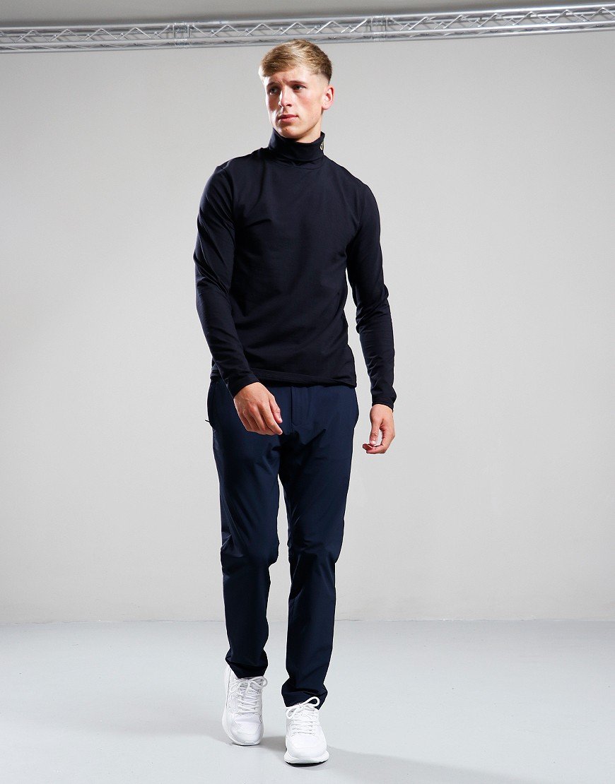 Sergio Tacchini Edward Roll Jumper Black/Old Gold