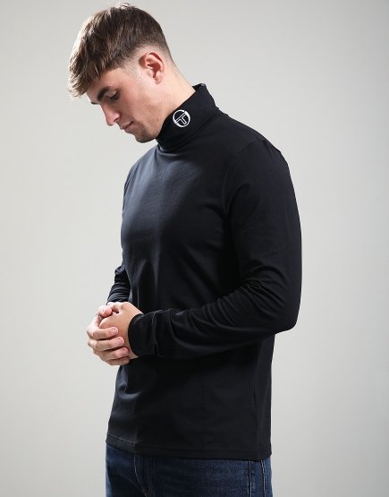 Sergio Tacchini Edward Roll Neck Black