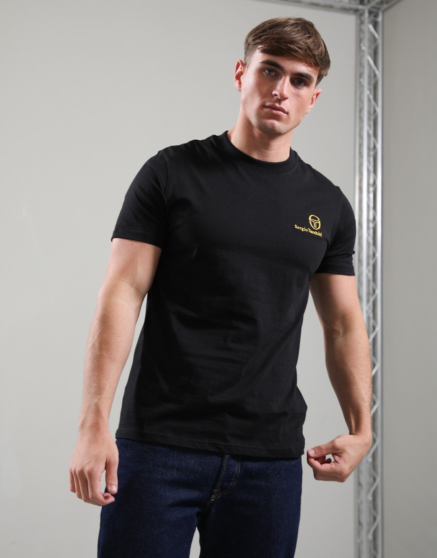 Sergio Tacchini Felton T-Shirt Black/Gold