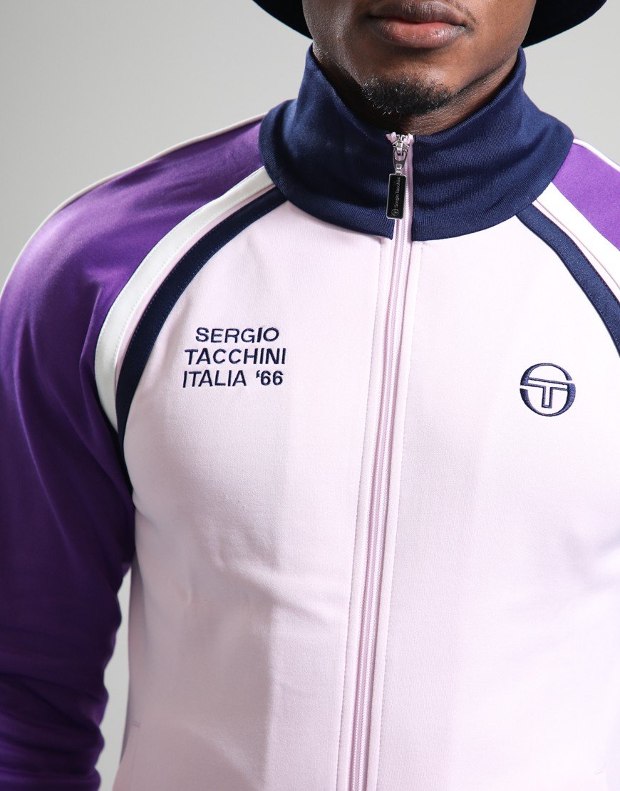Sergio Tacchini Ghibli Davis Track Top Light Lilac/Pansy/Maritime Blue