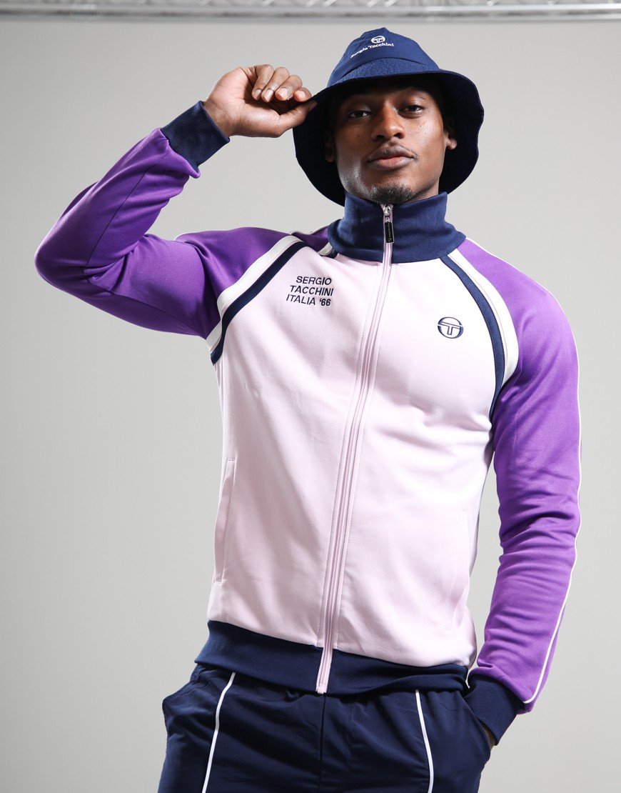 Sergio Tacchini Ghibli Davis Track Top Light Lilac/Pansy/Maritime Blue