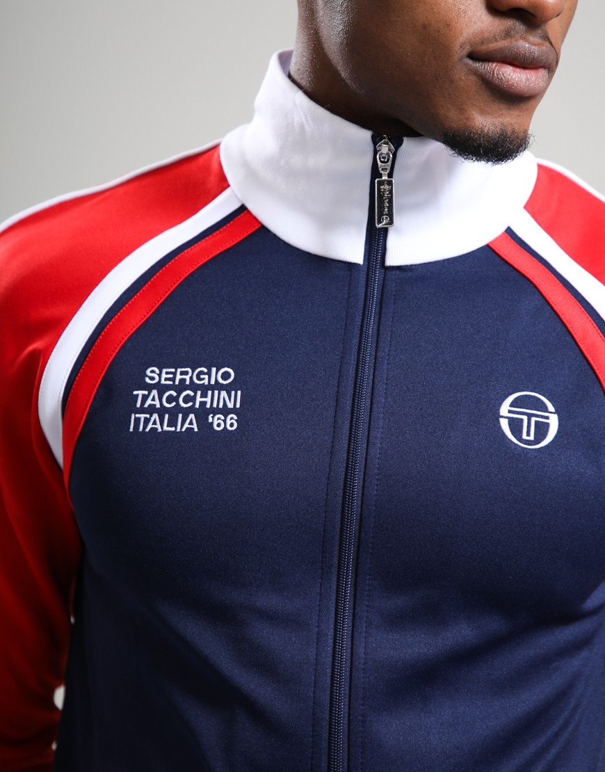 Sergio Tacchini Ghibli Davis Track Top Maritime Blue/Adrenaline/White