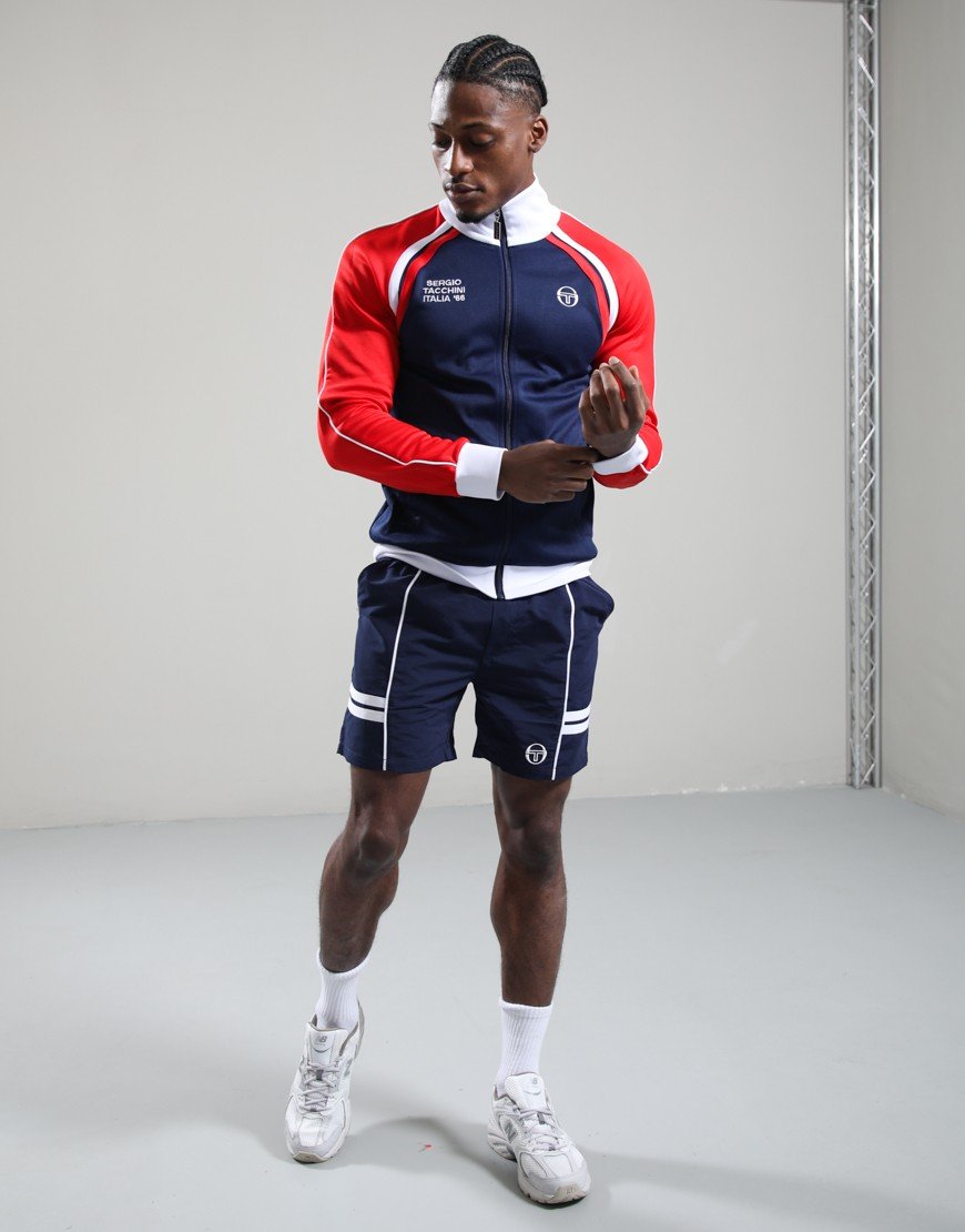 Sergio Tacchini Ghibli Davis Track Top Maritime Blue/Adrenaline/White