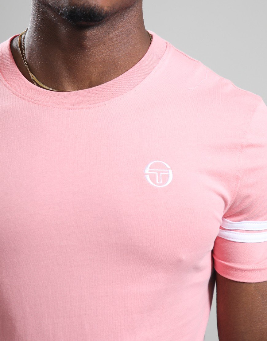 Sergio Tacchini Grello T-Shirt Geranium Pink/White