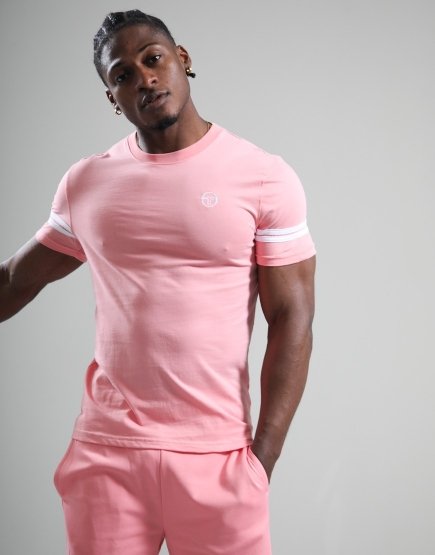 Sergio Tacchini Grello T-Shirt Geranium Pink/White