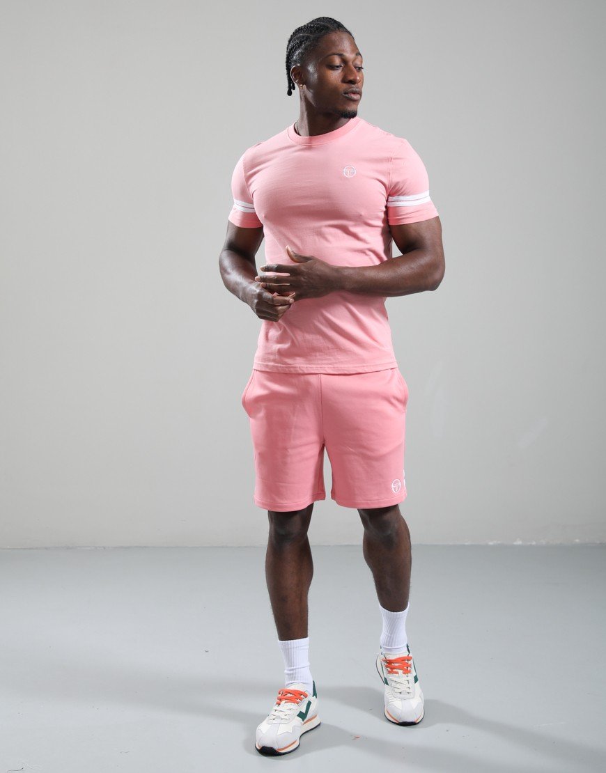 Sergio Tacchini Grello T-Shirt Geranium Pink/White