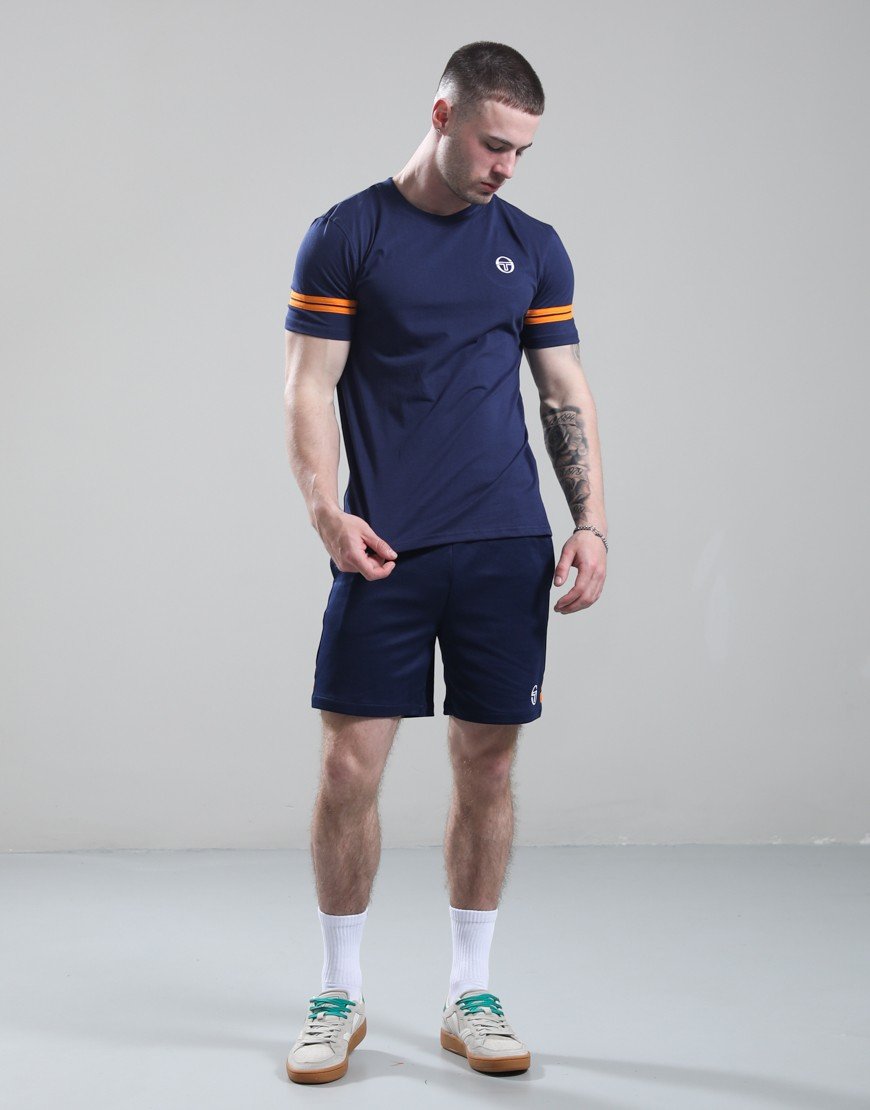Sergio Tacchini Grello T-Shirt Maritime Blue/Orange Pepper