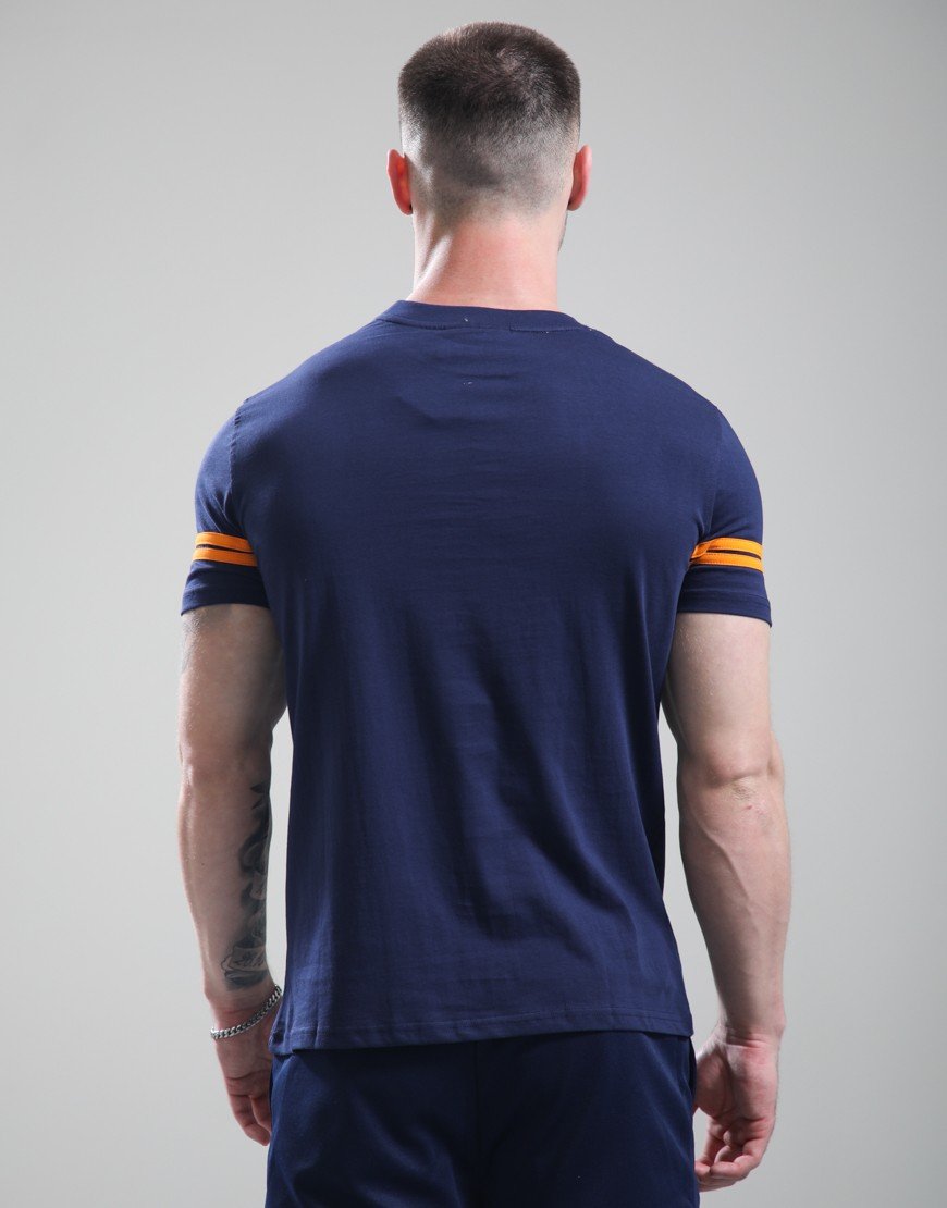 Sergio Tacchini Grello T-Shirt Maritime Blue/Orange Pepper