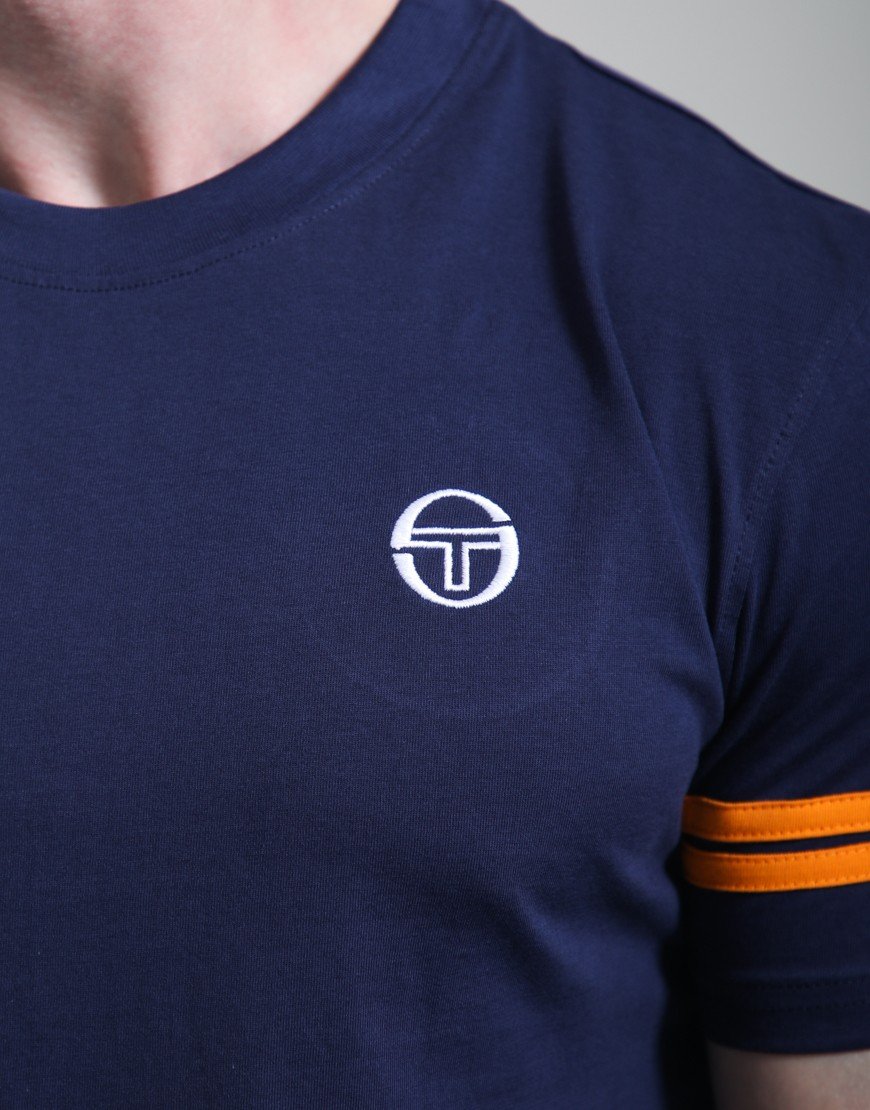Sergio Tacchini Grello T-Shirt Maritime Blue/Orange Pepper
