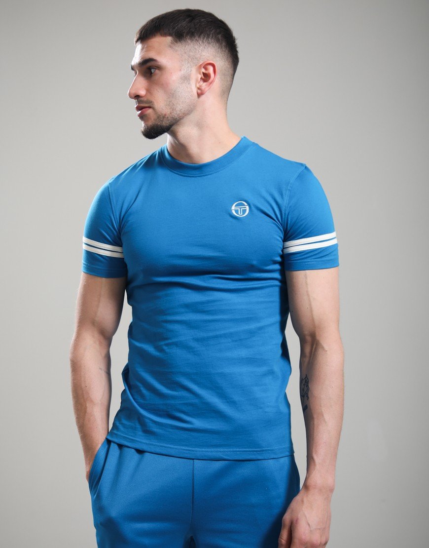 Sergio Tacchini Grello T-Shirt Mykonos Blue/Gardenia