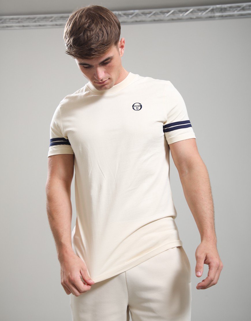 Sergio Tacchini Grello T-Shirt Sandshell/Maritime Blue