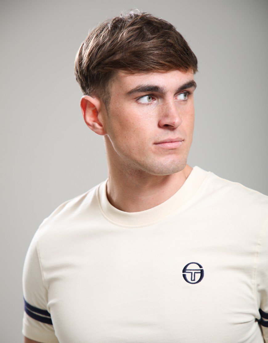 Sergio Tacchini Grello T-Shirt Sandshell/Maritime Blue
