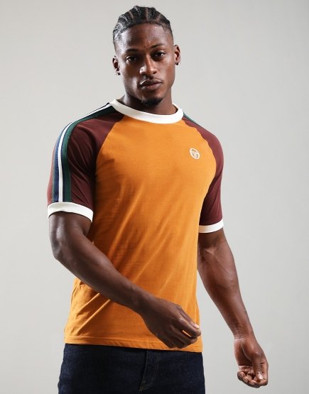 Sergio Tacchini Hadow T-Shirt Pumpkin Spice/Chocolate