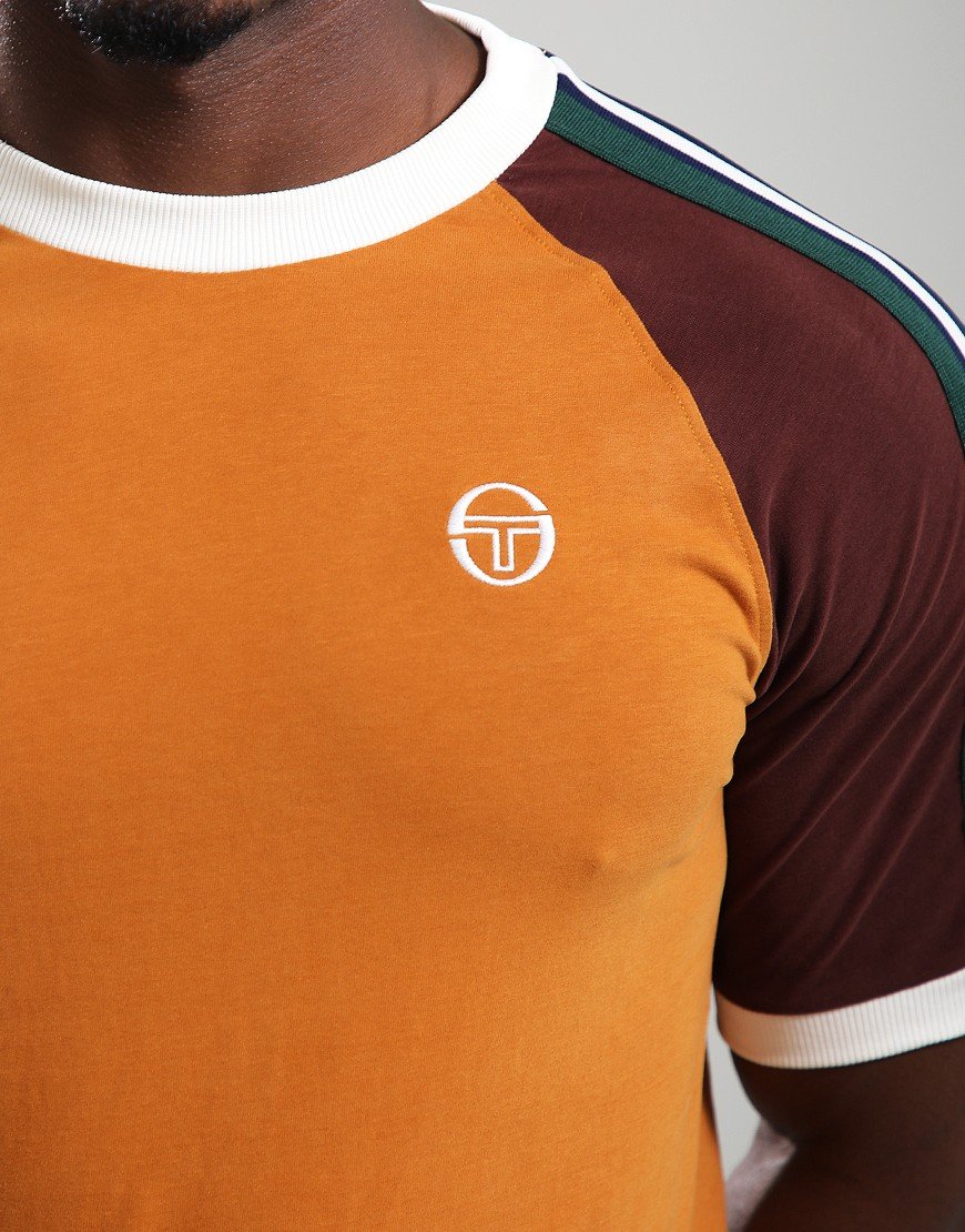 Sergio Tacchini Hadow T-Shirt Pumpkin Spice/Chocolate