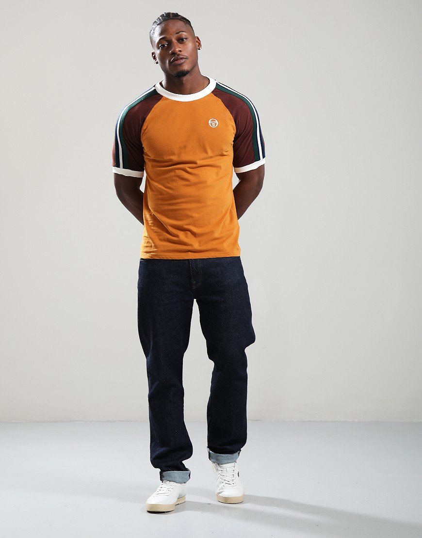 Sergio Tacchini Hadow T-Shirt Pumpkin Spice/Chocolate
