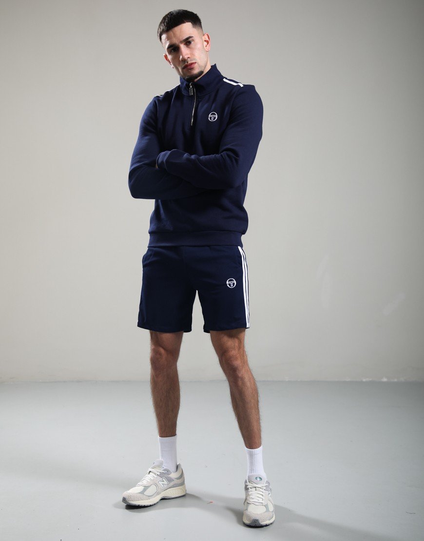 Sergio Tacchini Locchi 1/4 Zip Sweat Maritime Blue/White