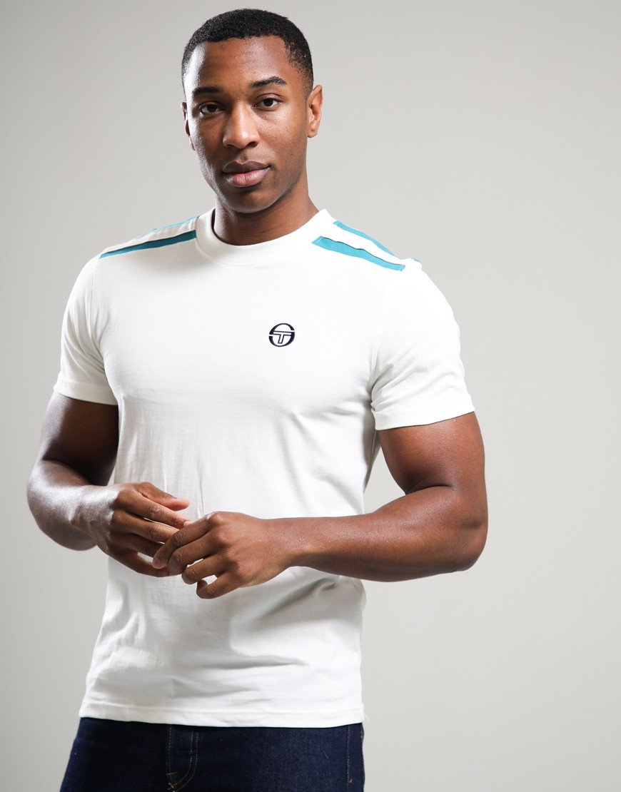 Sergio Tacchini Locchi T-Shirt Gardenia/Harbor Blue