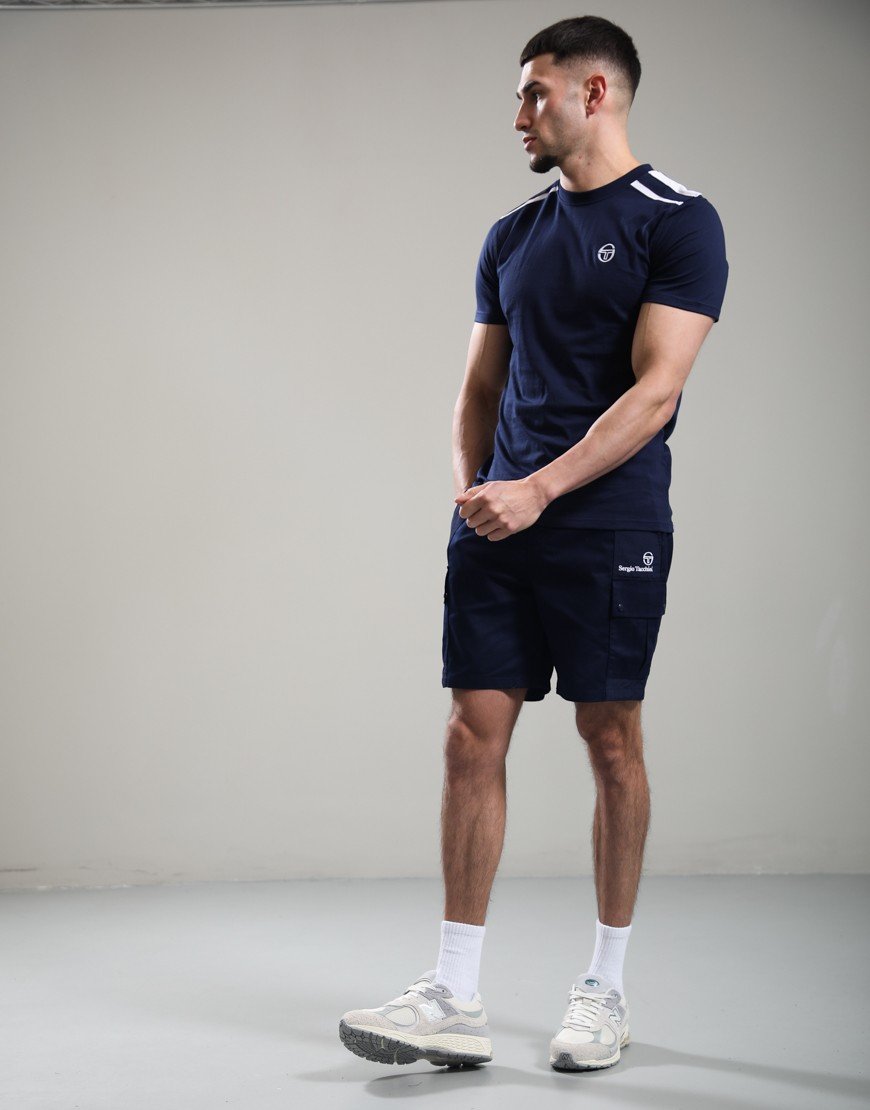 Sergio Tacchini Locchi T-Shirt Maritime Blue/White