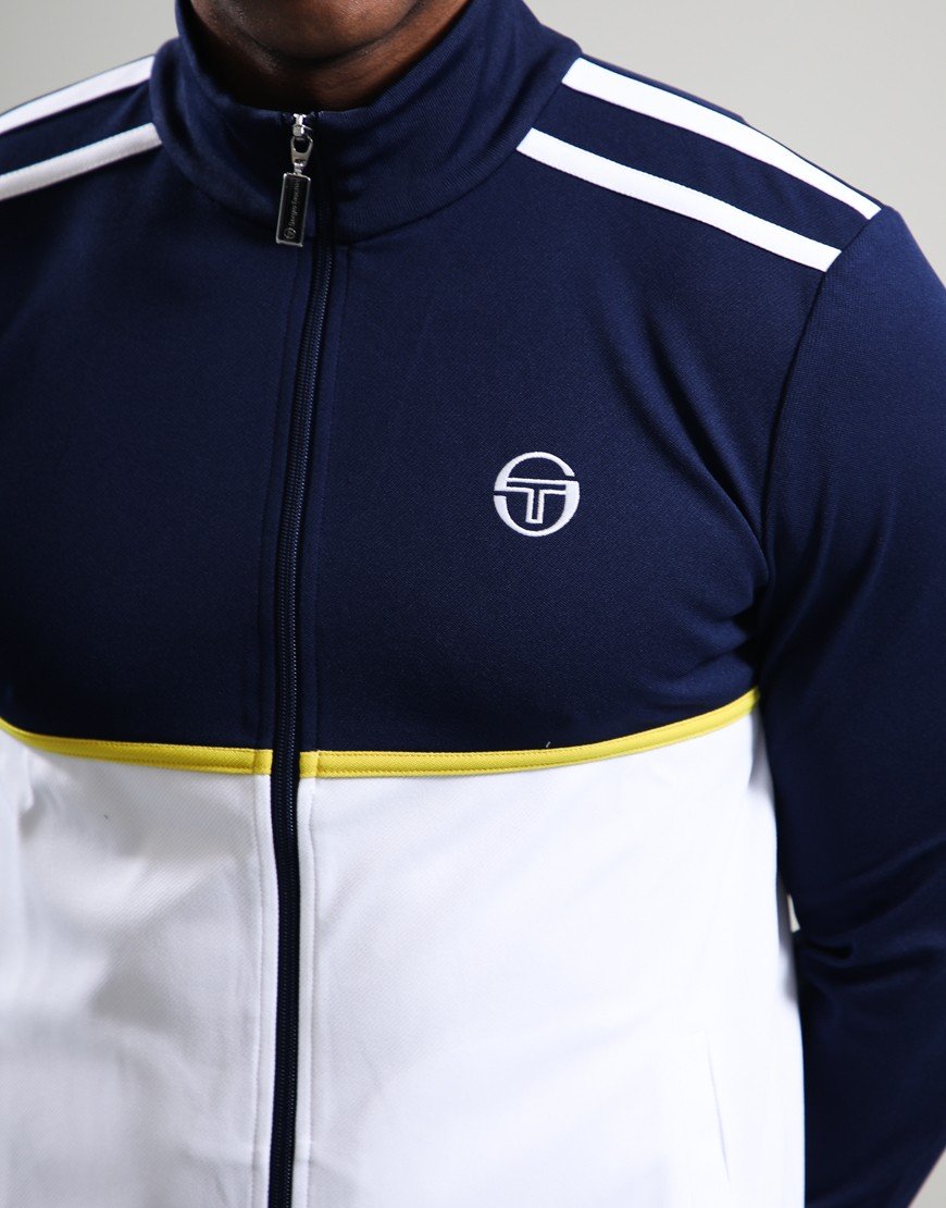 Sergio Tacchini Locchi Track Top Maritime Blue/White/Mango Mint