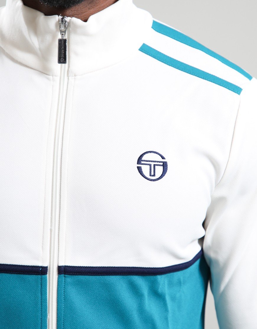 Sergio Tacchini Locchi Track Top Gardenia/Harbour Blue/Maritime Blue