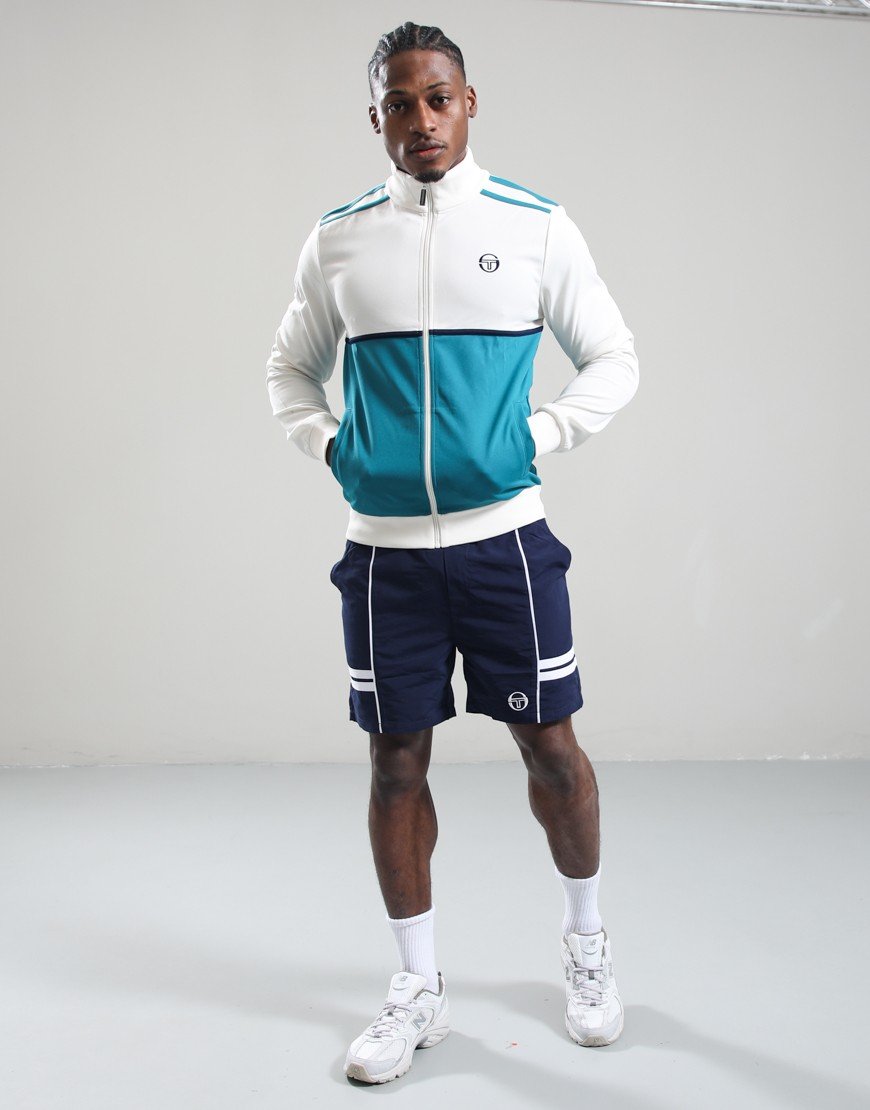 Sergio Tacchini Locchi Track Top Gardenia/Harbour Blue/Maritime Blue