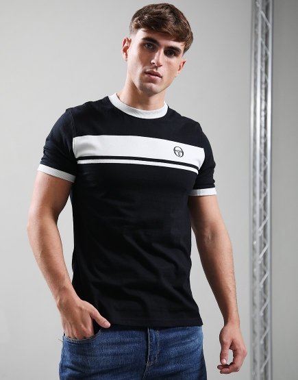Sergio Tacchini Master T-Shirt Black/Glacier