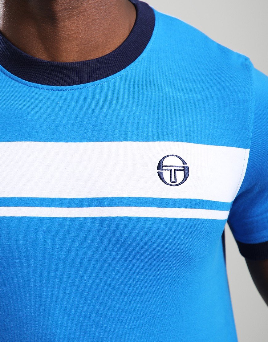 Sergio Tacchini Master T-Shirt Directoire Blue/White/Maritime Blue