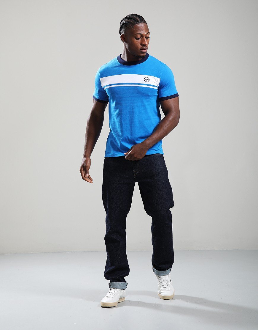 Sergio Tacchini Master T-Shirt Directoire Blue/White/Maritime Blue