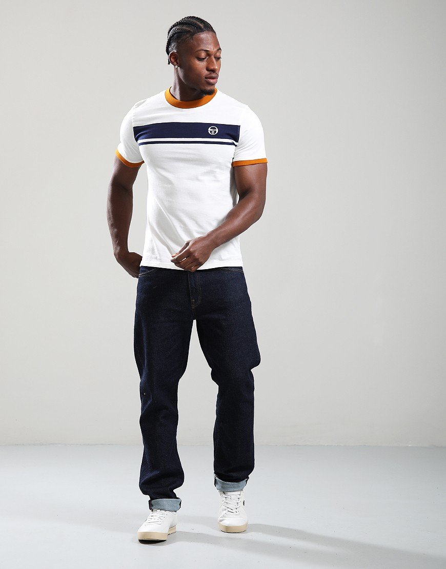 Sergio Tacchini Master T-Shirt Gardenia/Maritime Blue