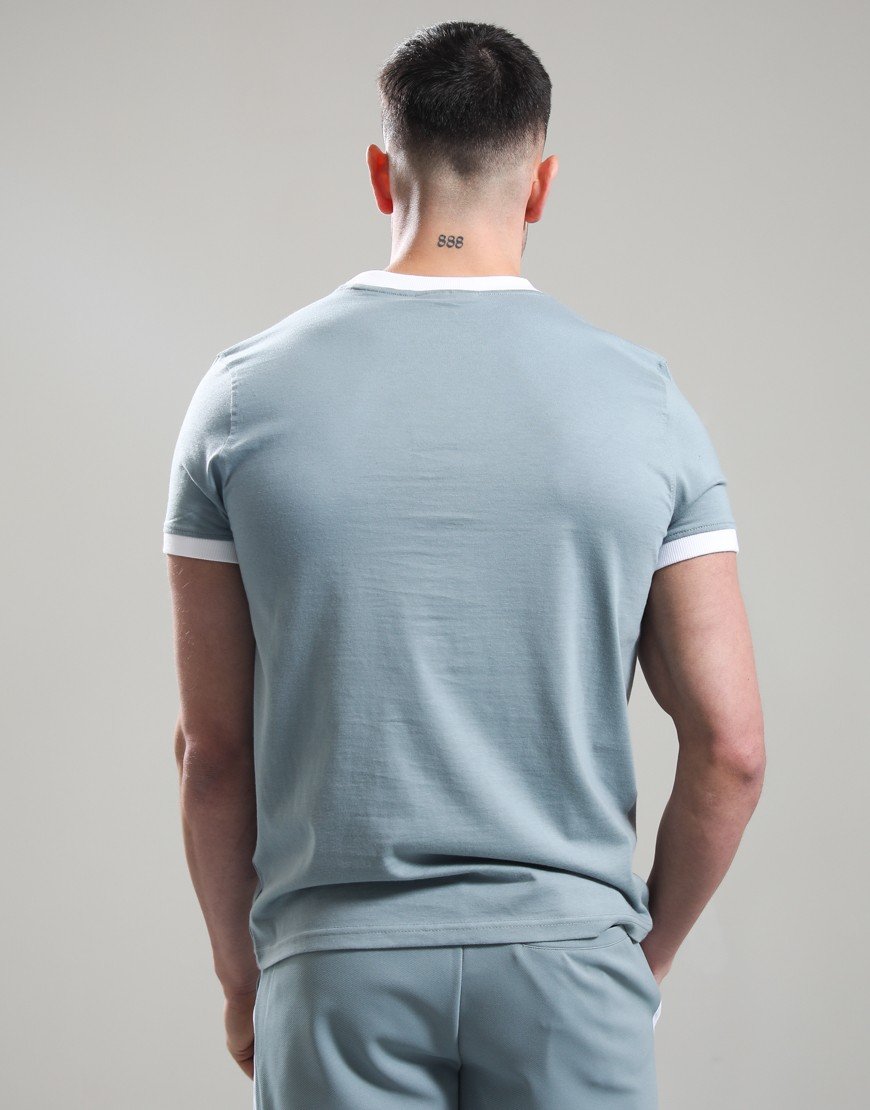 Sergio Tacchini Master T-Shirt Lead/Maritime Blue/White