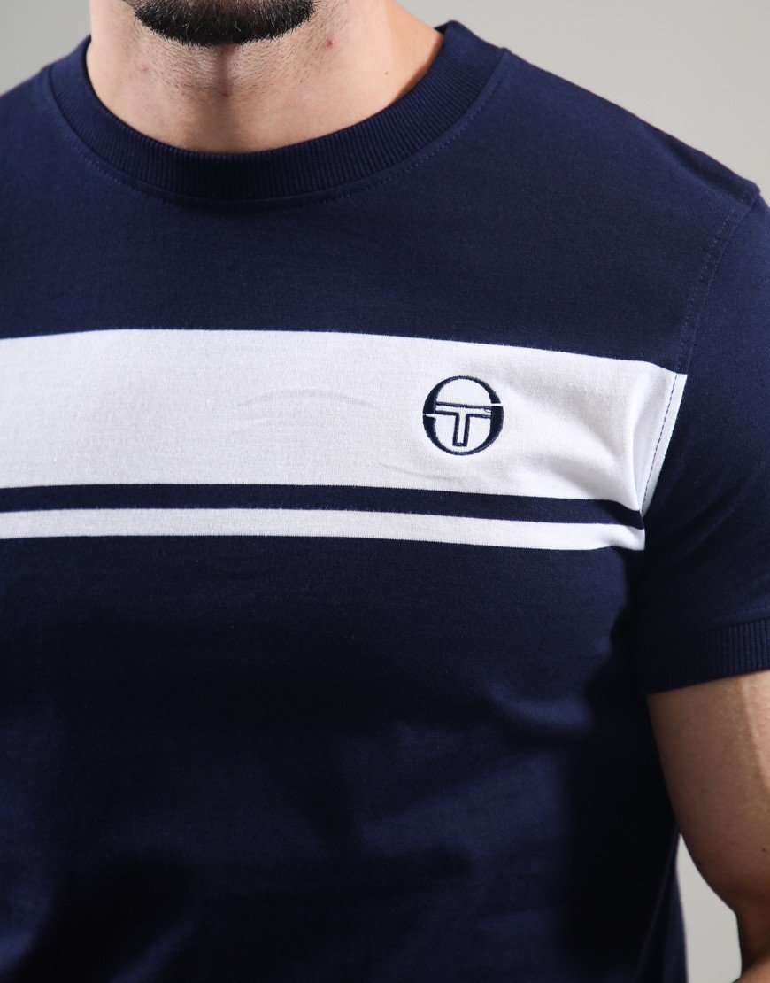 Sergio Tacchini Master T-Shirt Navy/White